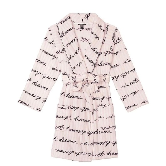 Victoria's Secret Light Pink Script Robe - Picture 2 of 3